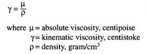 Kinematic Viscosity