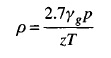 gas density law