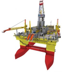 Semi Submersible offshore drilling rig