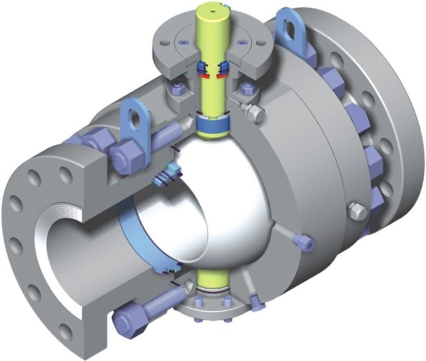 Ball Valve in Open position