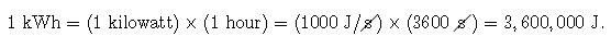 KWh equation