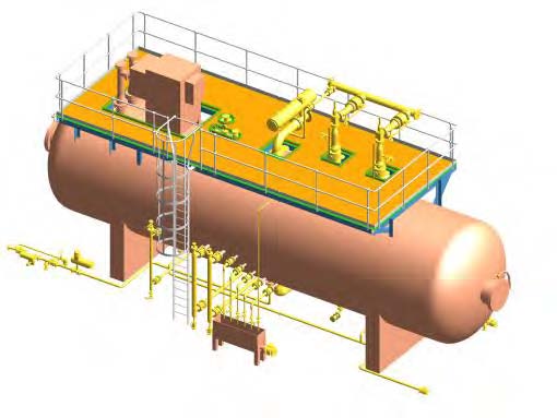 wet crude treatment vessel