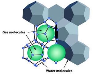 gas hydrate molecule